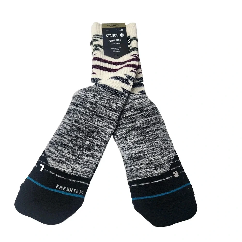 NWT Stance Blanket Statement Hike Mid Cushion Crew Socks Med Men 6-8.5 W 8.5-10.